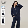 【09/03新品】熙世界休闲拉链开衫卫衣套装女2025秋女装运动风外套直筒裤两件套 商品缩略图0