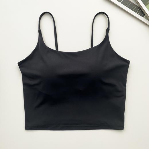 壁虎瑜伽【2509SY411】一体防震抑菌细肩带背心【5天发货】(一体式胸垫) 商品图5