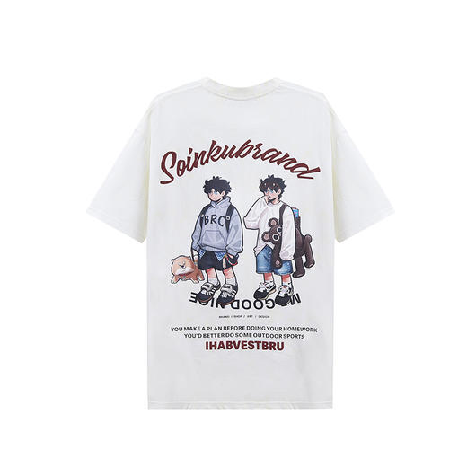 【新品上新】HX 夏季圆领短袖T恤C102520028101/02/03 商品图3