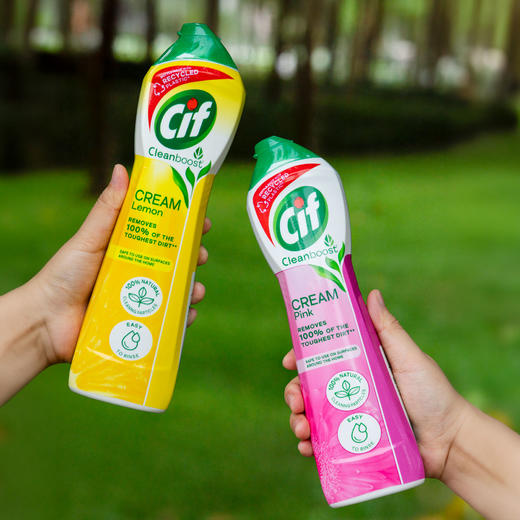 热卖！超值3瓶！联合利华旗下 cif晶杰 多功能清洁乳 除垢去污 全屋清洁 洁净如新 英国原装进口 500ml*3瓶【赠百洁布4个+清洁刷1个】 商品图0