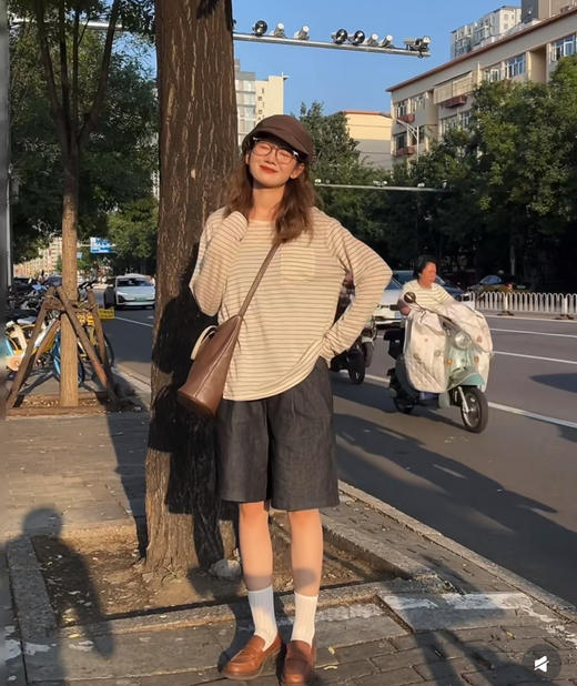 老米优品🎈3-5天！ 《天丝亚麻🍃条纹/纯色 针织tee》慵懒舒适，轻松入秋~T250902A 商品图1