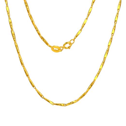 ZGHJYXL095H 中国黄金China Gold 925银项链镀金银链瓜子链项链 商品图0