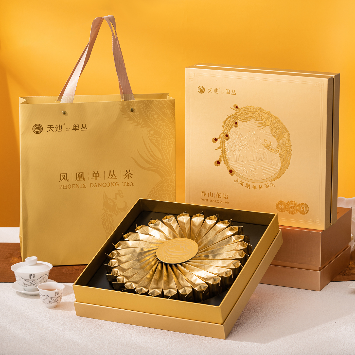 天池 凤凰单丛 春山花语  蜜桃香 茶叶 礼盒 182克