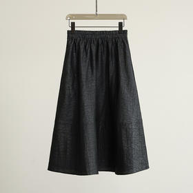 丁摩 【十穿十美花苞裙】重磅桑蚕丝香云纱三年龟裂纹老料松紧腰半身裙231791