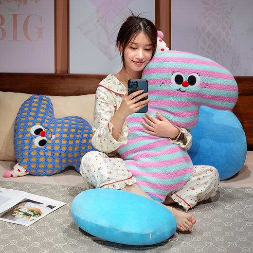 自然醒多巴胺羊羔绒大眼云朵长条抱枕QYL 商品图13