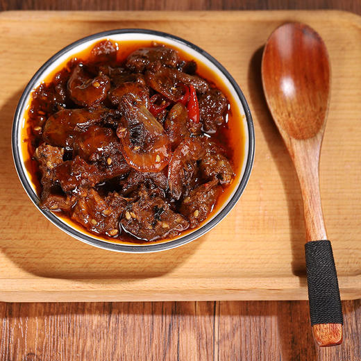 匠样子安徽特产香辣牛肉酱拌面酱200g/瓶开胃菜真材实料下饭即食佐餐 牛虾酱(微辣) 商品图2