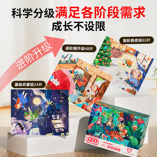 【青葫芦】儿童故事拼图-会讲故事的交通拼图/童话拼图/动物拼图/海洋拼图  3岁+ 商品图1