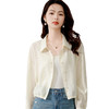 雀说长袖衬衫防晒衣抽绳衬衣宽松肌理防晒衫上衣AL1611 商品缩略图4