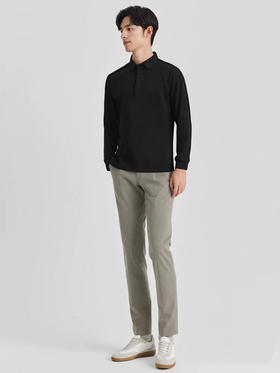 【挺阔有型 质感满满 男女同款】斯辰唯佳高弹面料冰丝无痕POLO衫 （D30-12366）