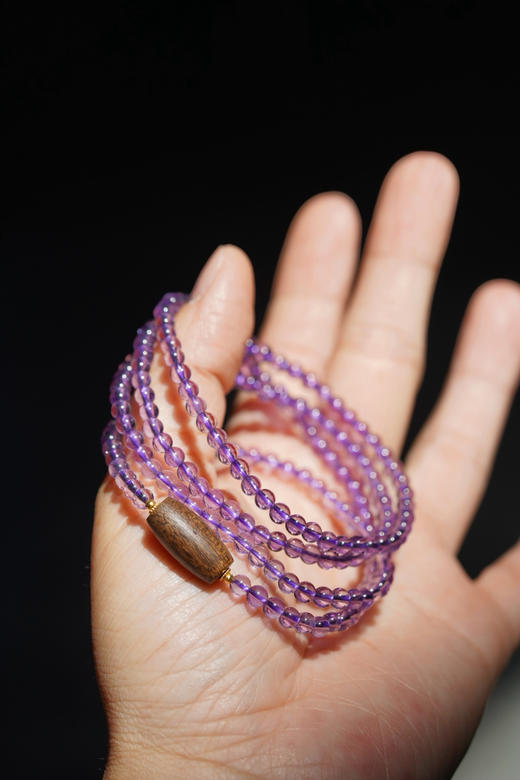 紫水晶沉香手链 商品图3