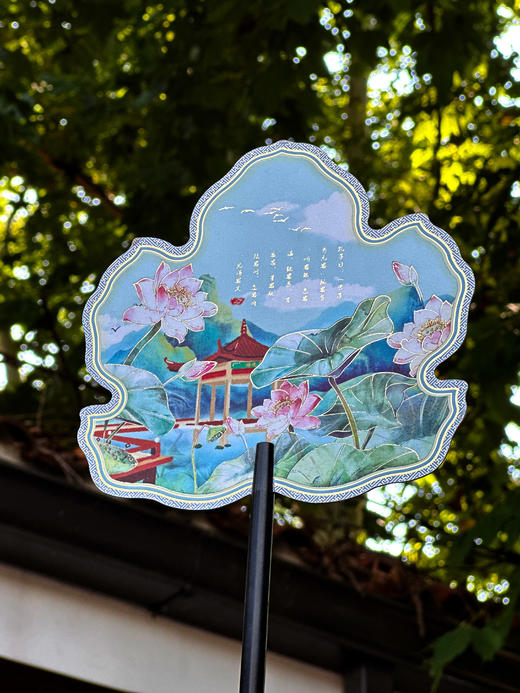 双面丝绸团扇套盒 商品图2