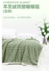 多喜爱-羊羔绒双层暖暖毯-豆绿 商品缩略图0