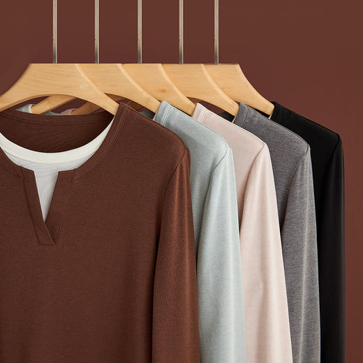 爆款天丝羊毛假两件针织衫！减龄显瘦有设计感，半开门襟显脸小修颈，职场通勤 + 学院风轻松 hold 商品图7