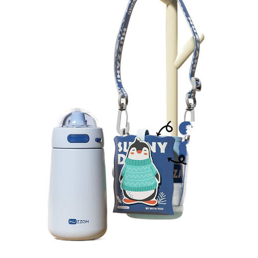 316不锈钢儿童保温杯学生上学专用水杯宝宝吸管水壶卡通保温杯 商品图4