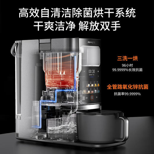 九阳轻音免手洗家用全自动变频破壁料理机器人2-4人五谷杂粮豆浆32分贝1.5L破壁机Y8 商品图6