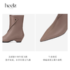 heelz设计师手工鞋履 ｜折纸艺术小牛皮 时装短靴 4 公分 商品缩略图3