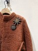 女款圆领针织开衫毛衣 商品缩略图2
