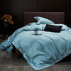60长绒棉全棉四件套纯色大提花  叶琳-湖水蓝 商品缩略图10
