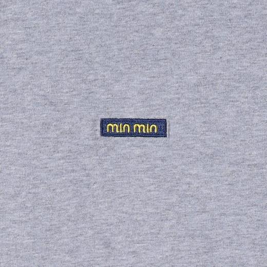 T4692SDSA男士秋冬新款痞帅男装拼色拼接圆领长袖T恤刺绣字母百搭上衣 商品图3