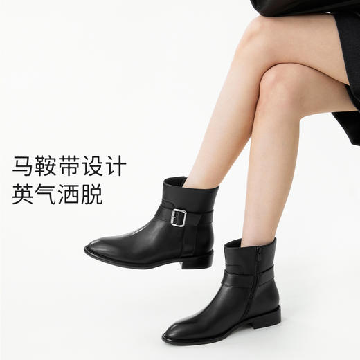 7or9短靴秋冬款骑士短靴黑武士 商品图4