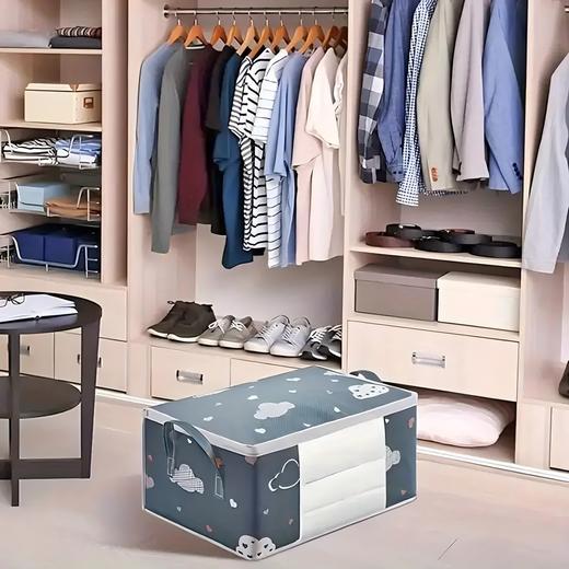 【福利❗️9.9抢75L🔥超大容量收纳袋】防尘防潮，可视化透明大视窗，轻松找寻收纳衣物家居棉被等，无纺布衣服整理袋防水小型搬家打包轻奢风格 商品图3