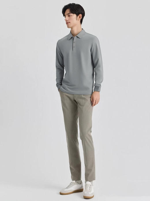 【挺阔有型 质感满满 男女同款】斯辰唯佳高弹面料冰丝无痕POLO衫 （D30-12366） 商品图5