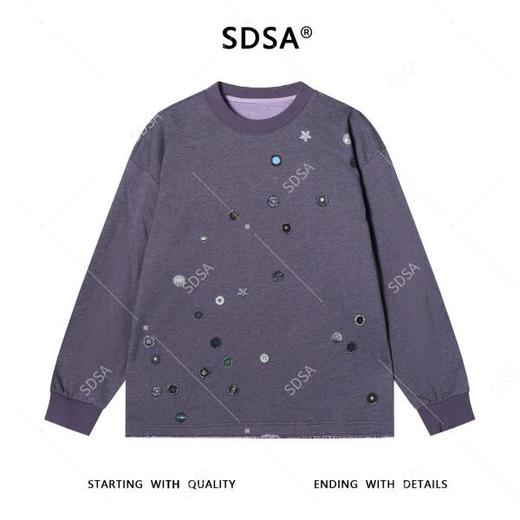 51925SDSA男士秋冬新款痞帅男装潮牌纽扣印花圆领卫极简风时尚套头上衣 商品图1