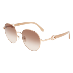 7886895643856 Salvatore Ferragamo 【商场同款】Ferragamo新品欧美时尚圆框复古休闲太阳镜墨镜女