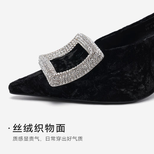 星期六新中式绒面闪扣细高跟SSD3111211 商品图9