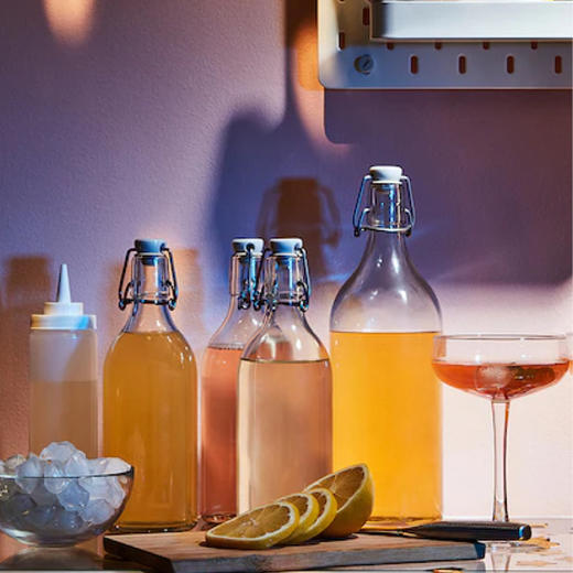 IKEA 宜家 KORKEN 考肯 附塞瓶子 透明玻璃 0.5 公升 商品图3