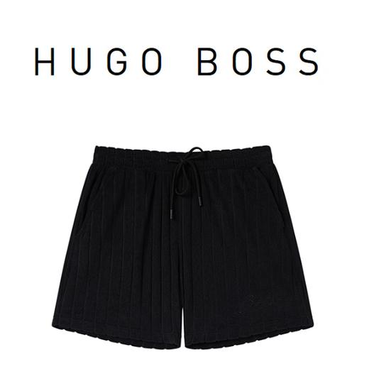 HUGO BOSS 雨果博斯 2025春夏 男士简约短裤 居家休闲舒适休闲短裤  50534332 商品图0