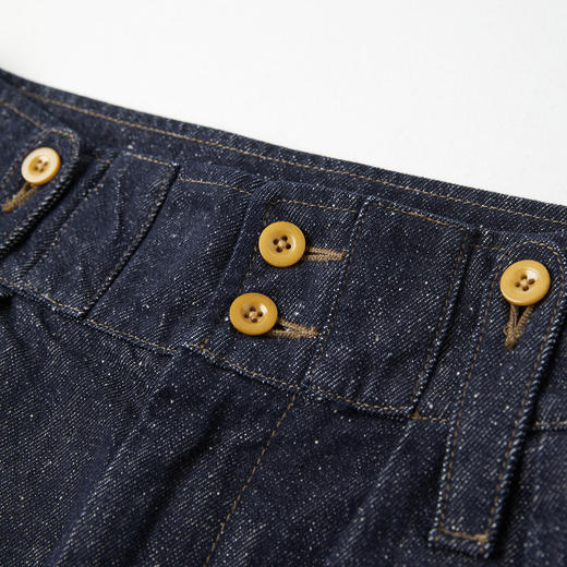 ROMI STUDIO“丹宁点缀”多口袋高腰棉点直筒垂感牛仔裤RWCAXA5385 商品图4