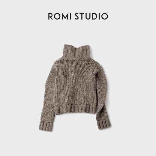 ROMI STUDIO“温暖氛围”牦牛绒绵羊毛手工钩织毛衣外套RWCAST6148 商品图3