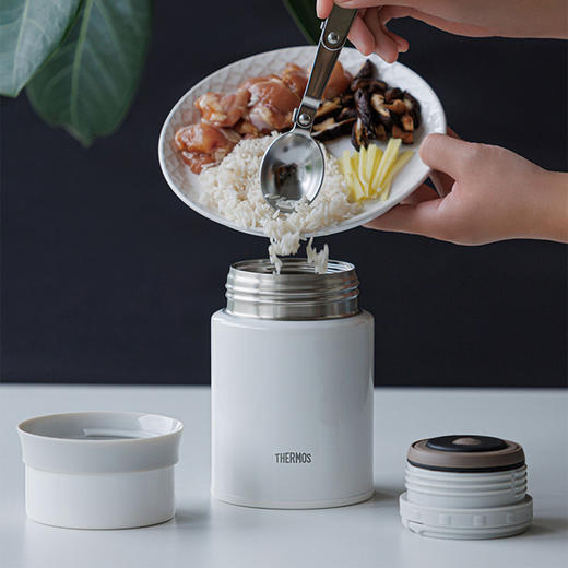 6926497351880 膳魔师THERMOS 520ml时尚户外不锈钢保温饭盒焖烧杯焖烧罐TCLD-520 商品图1