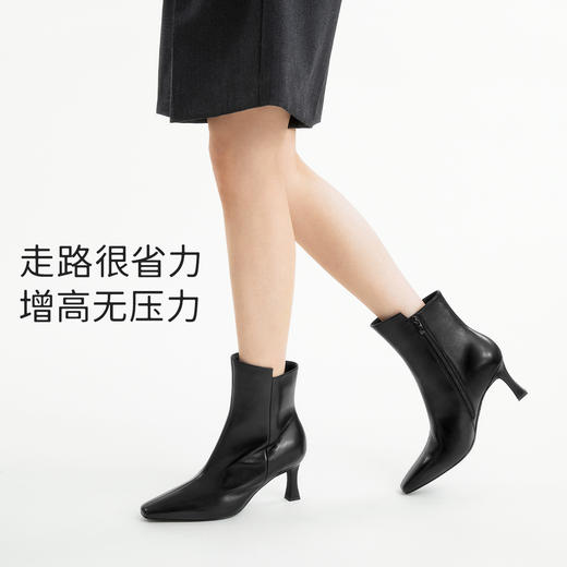 【专供款】7or9秋冬靴子短靴时装通勤黑提 商品图4