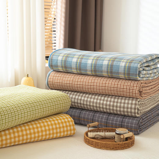 自然醒全棉色织水洗棉床盖枕套系列JY 商品图14