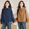 韩版连帽宽松休闲短外套，工装风户外运动纯色上衣HR-XYFS6901 商品缩略图3