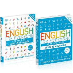 【中商原版】DK English for Everyone Course Practice Book Level 4 Advanced 人人学英语4课本+练习册英文原版语言学习书