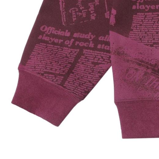 WY1135SDSA男士秋冬新款痞帅男装宽松设计好美式印花字母圆领卫衣百搭潮 商品图4