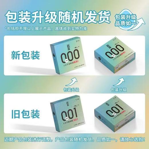 名流避孕套001玻尿酸超薄隐形安全套多类型中号空气成人计生男女用 【小分子001】20盒20只 商品图5