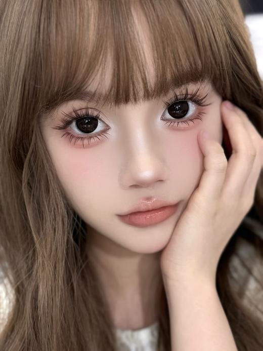 Winni日抛 ·D32黑眼豆豆&D33麻薯巧巧  14.0mm白狮参考着色超大直径｜日抛10片装 商品图11