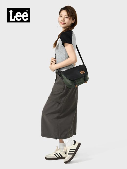 原单Lee时尚潮流斜挎包男女背包 户外休闲单肩包 大容量通勤邮差包 商品图0