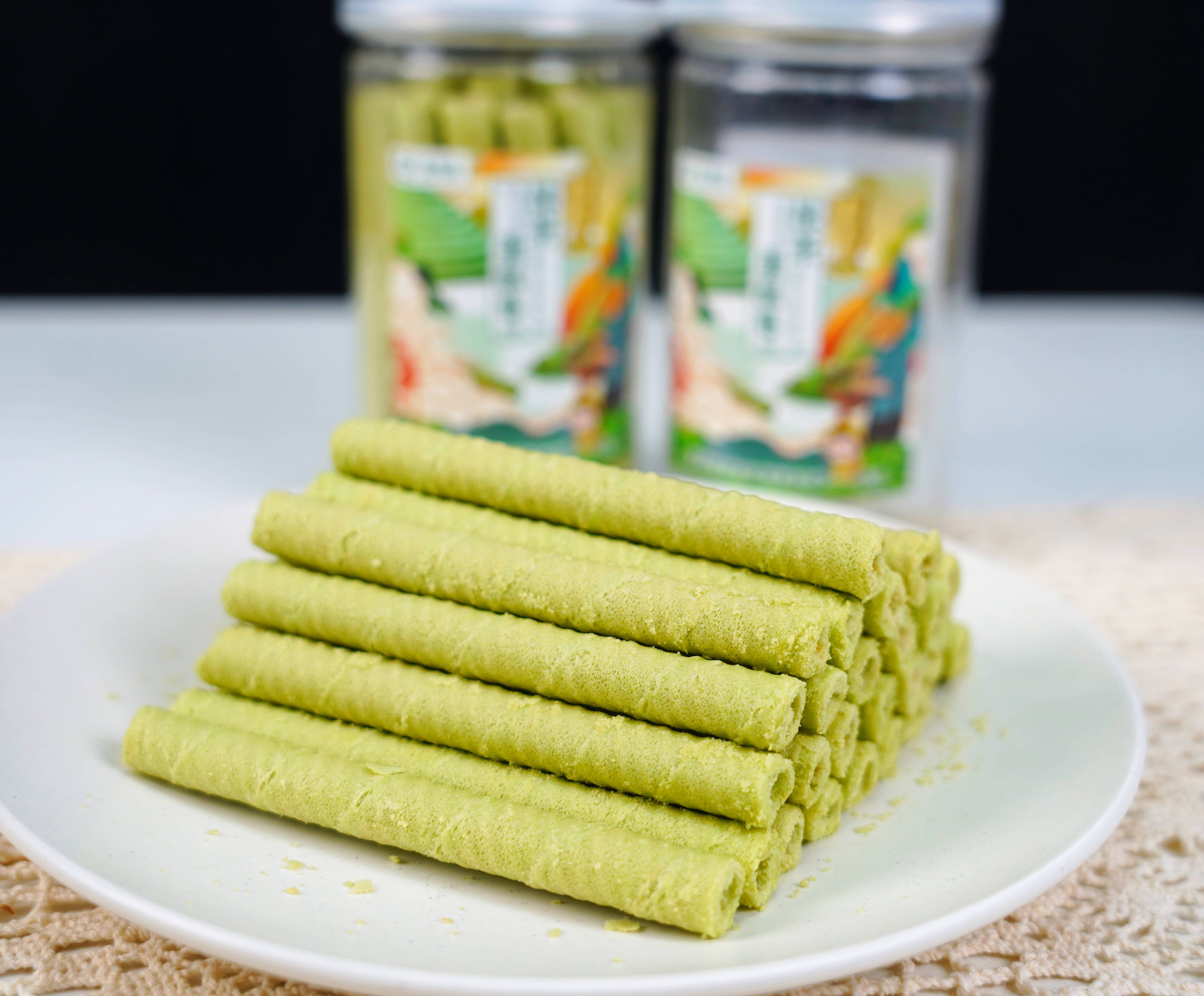 贵州铜仁【抹茶蛋酥卷】高山茶园抹茶融入 酥脆掉渣 办公茶歇追剧零食