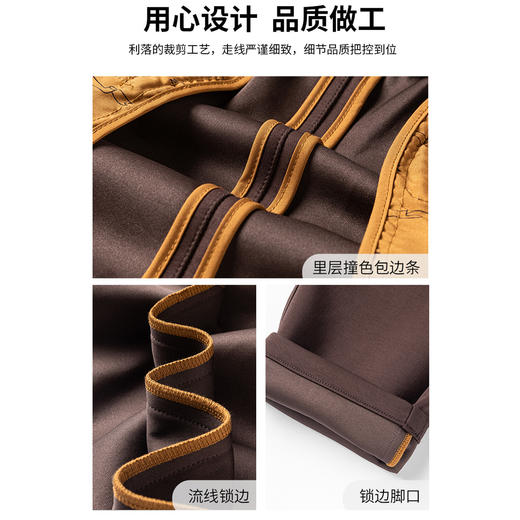 【远红外发热】圣得西2025秋季新款加绒加厚抗菌系带宽松直筒长裤 商品图3