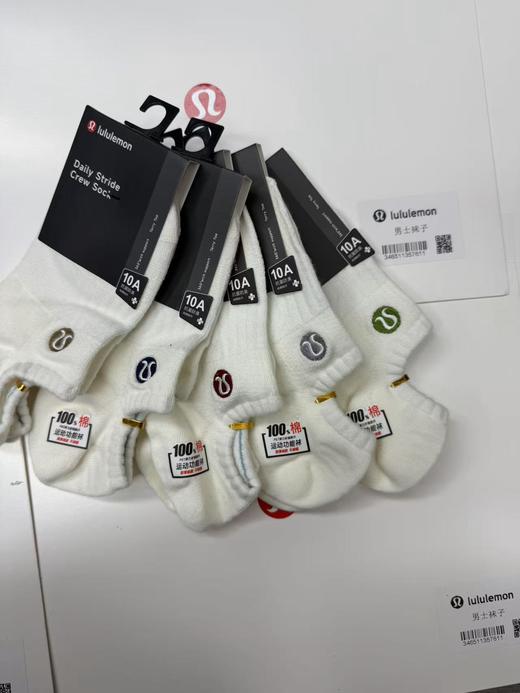 lulu男/女款船袜棉浅口运动隐形夏季复古休闲短袜给你们搞到一批lu纯原船袜 商品图3