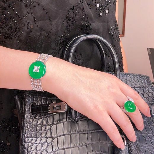 GAONAS  四方和美 中式臻奢绿平安手链11556SG 商品图6