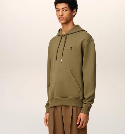 柜货~AM1 Paris爱心马卡龙系列小标logo刺绣 重工纯棉男女爱心连帽卫衣 商品图0