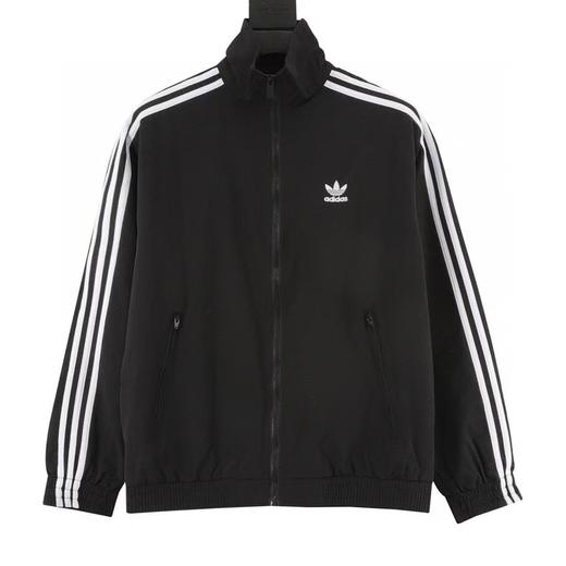 【顶顶好的】Adidas Original adicolor 三条杠拼色 明星同款撞色三杠拉链刺绣外套 男女同款  宽松Os版型偏大 原版开模出货 超多明星上身 原版定制面料  区别市场其他货品 商品图0