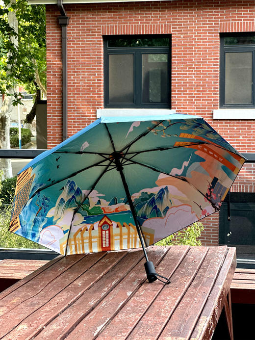 华科大双面晴雨喻荷伞 商品图4