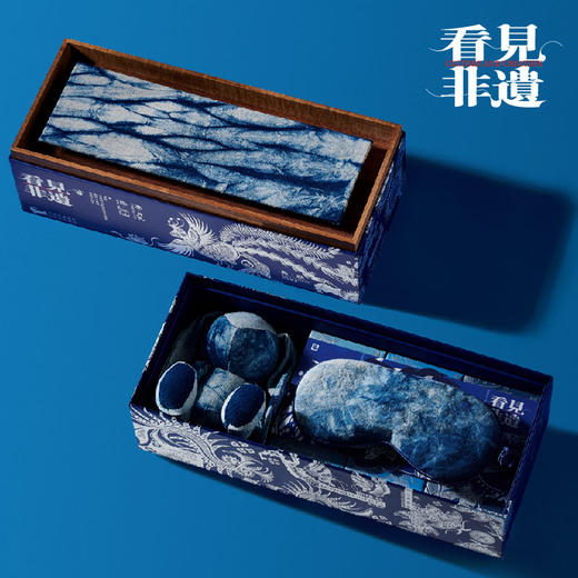 看见非遗 | 中秋礼品糕点茶礼套装 x 非遗扎染「支持定制」 商品图4